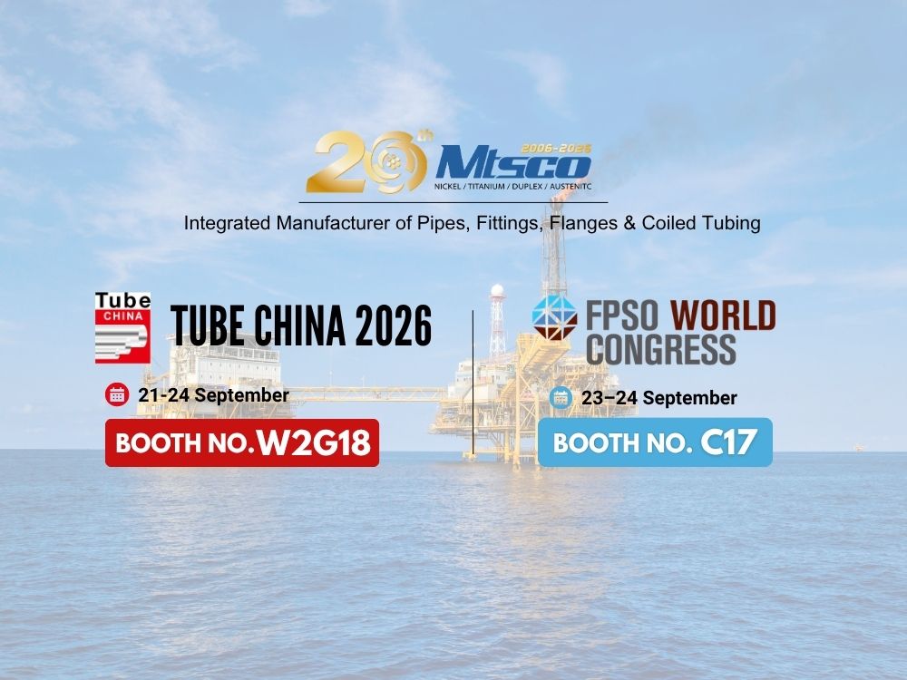 Meet MTSCO at Tube China and FPSO World Congress This September