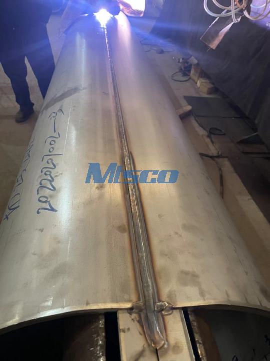 What production process is used for MTSCO welded pipes?