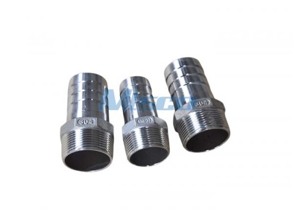 Stainless Steel Hose Nipple Casting Pipe Fittings NPTM 150 Thread Connection