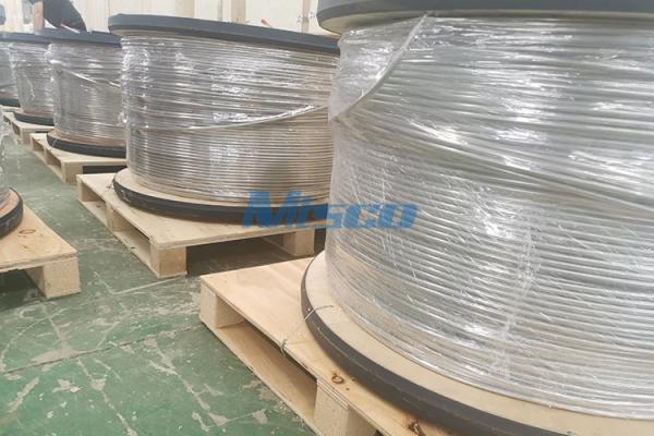 TP304L/S30403 Welded Stainless Steel Single Core Coiled Tubing For Chemical Industry