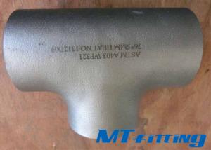 ASTM A815 Stainless Steel Butt Welded Fittings, Reducing Tee For Connection