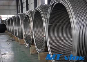 S30400 / S30403 ASME SA269 Stainless Steel Welded Super Long Coiled Tube For Cable Industry